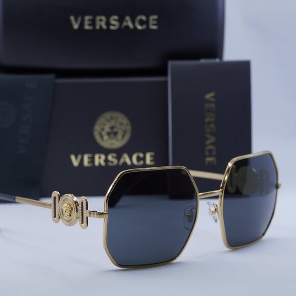 FINAL PRICE NEW VERSACE VE2248 100287 GOLD GREY SUNGLASSES main image 10